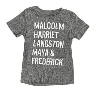African American Freedom Fighters Names by Well Worn Sz. 5T